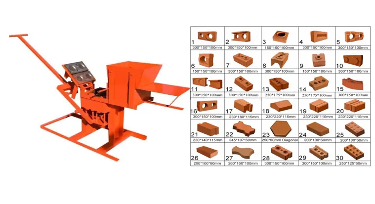 máquina de ladrillos ecológicos manual