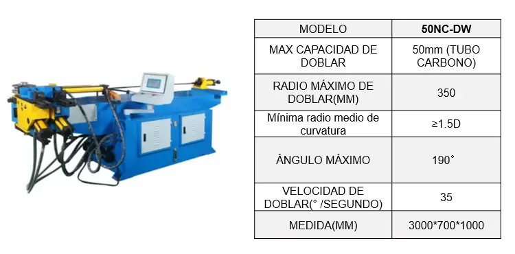 Dobladora De Tubos 50NC-DW