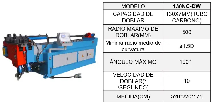 Dobladora De Tubos 130NC-DW